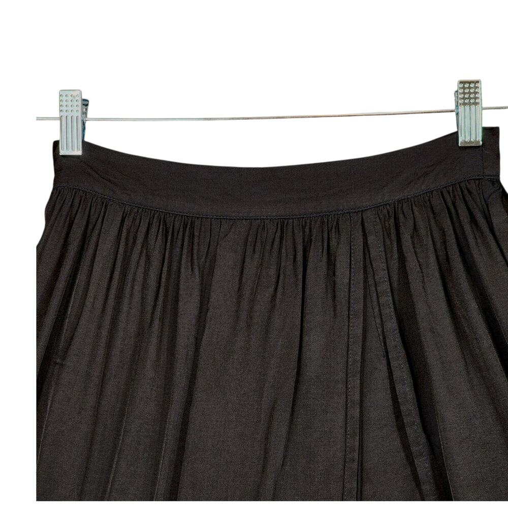 Chic Black Ruffle Midi Skirt - Picture 8 of 13